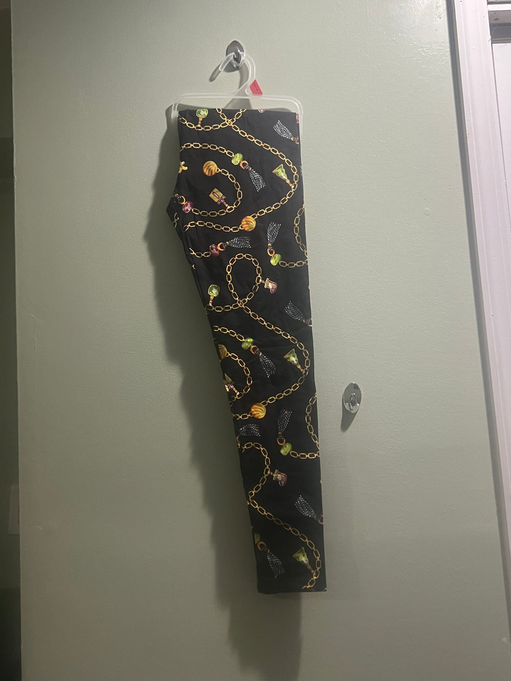 Women's Colorful Chain-Detail Leggings – New with Tags