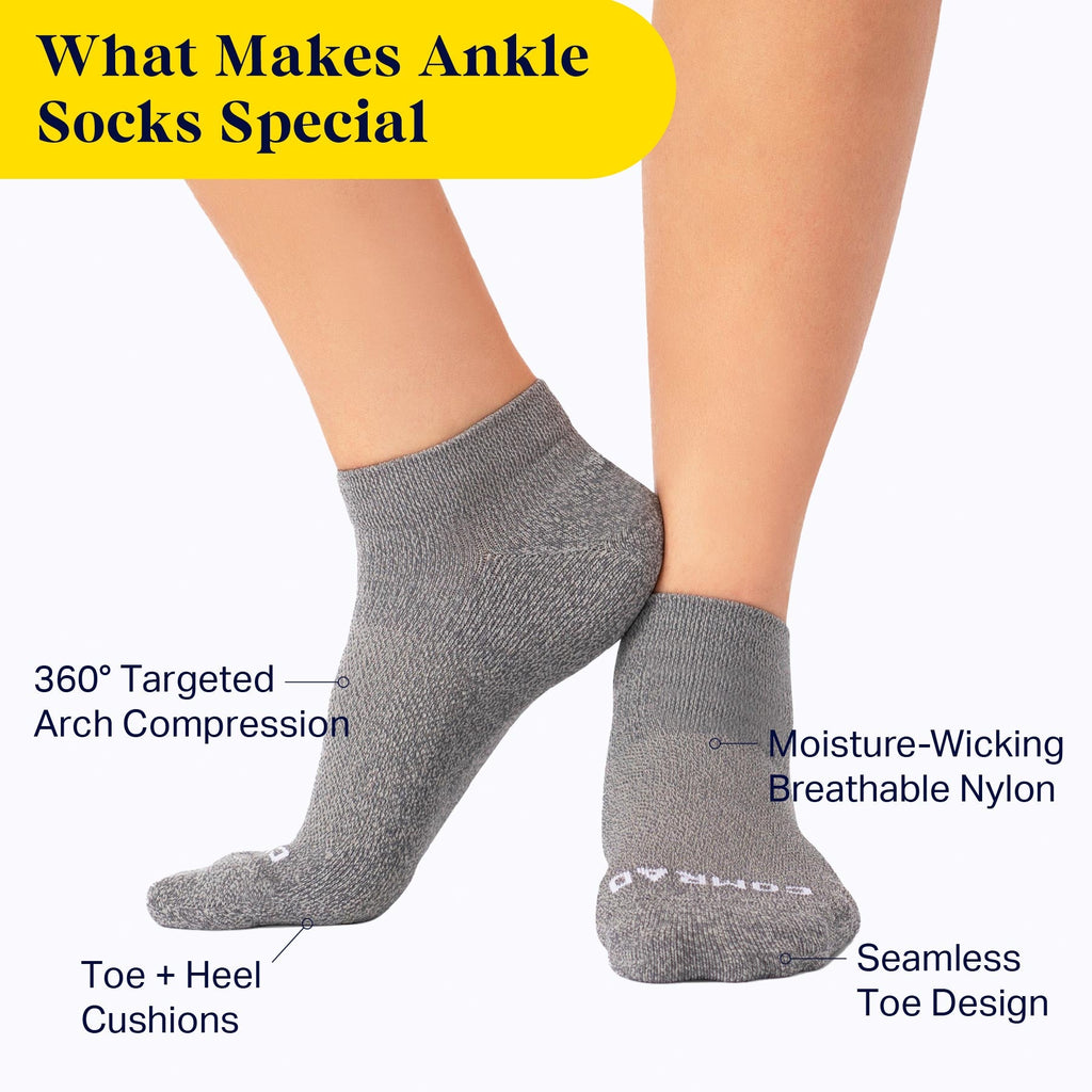 Ankle Compression Socks - 3 Pack