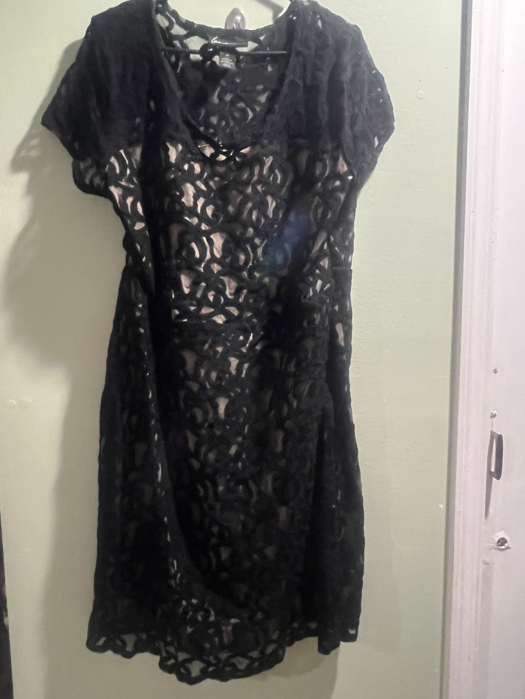 Black lace dress