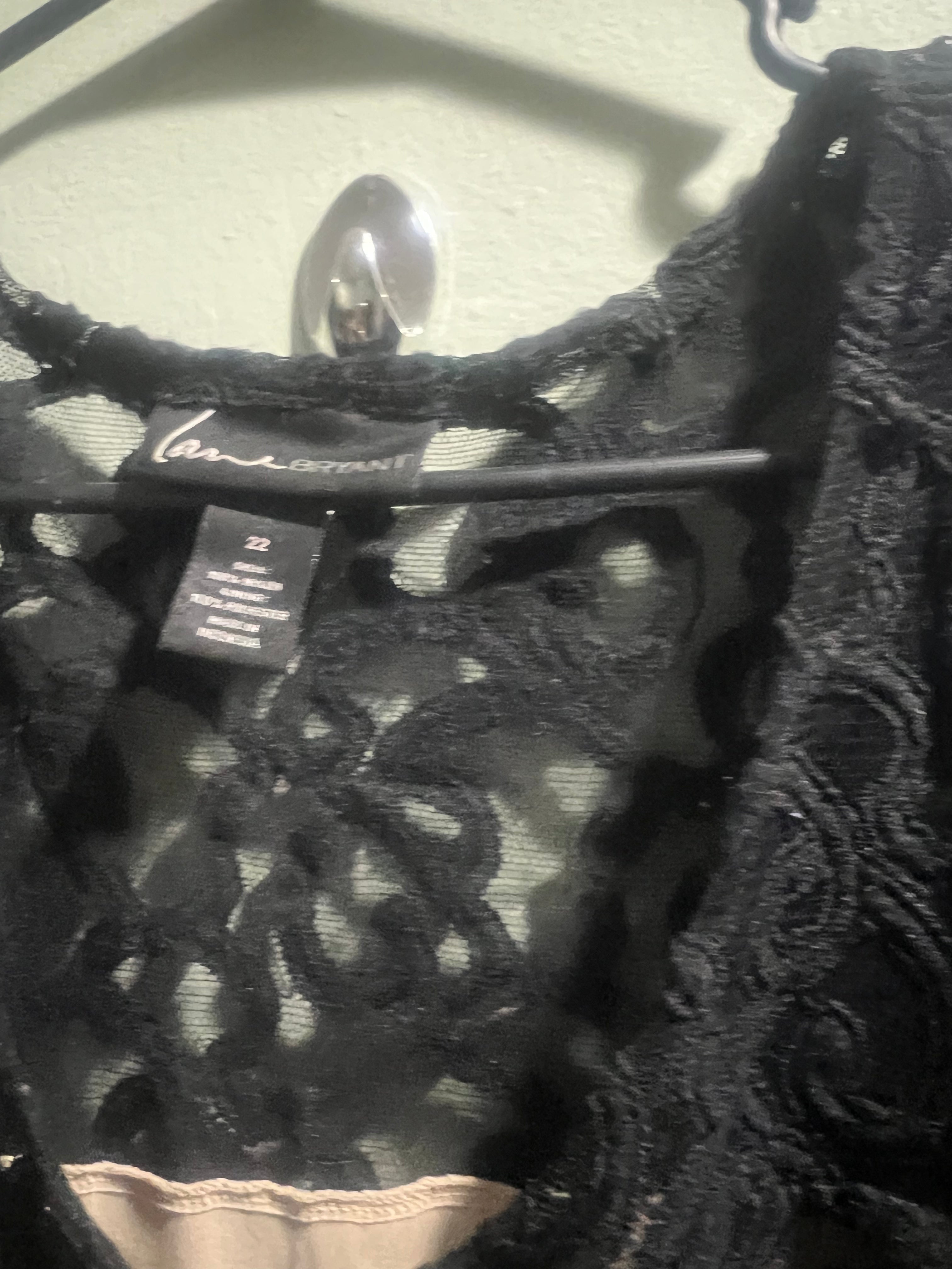 Black lace dress
