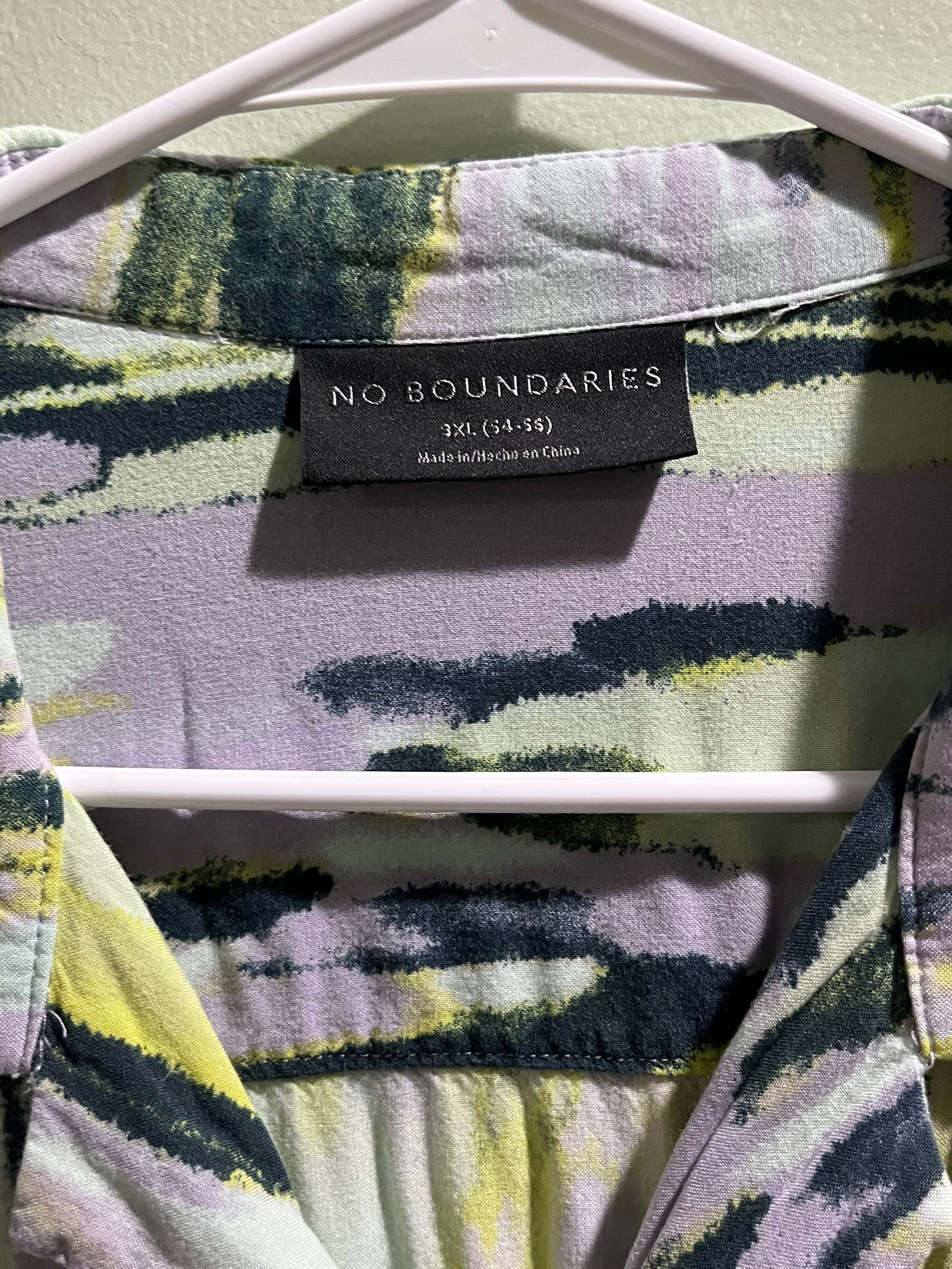 No Boundaries Men's Colorful Button Down Shirt – Plus Size 3XL