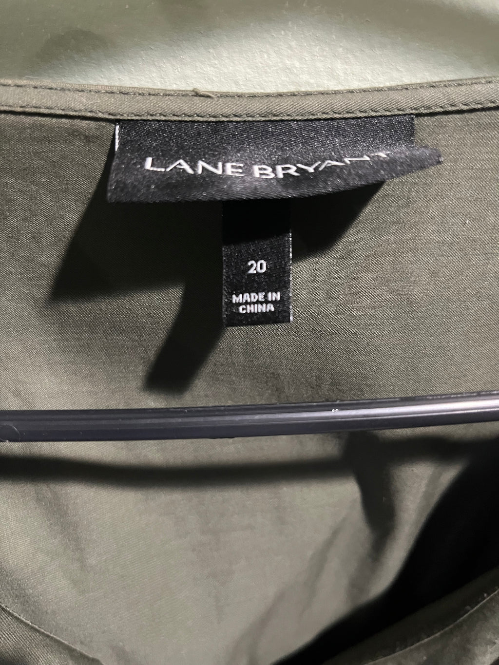 Lane Bryant Army Green Ruffle Maxi Dress with Belt – Size 20