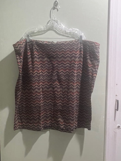 Lane Bryant Zigzag Print Skirt – Plus Size 28
