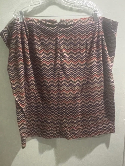 Lane Bryant Zigzag Print Skirt – Plus Size 28
