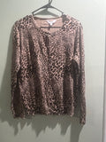 Time and Tru Leopard Print Cardigan – Size L