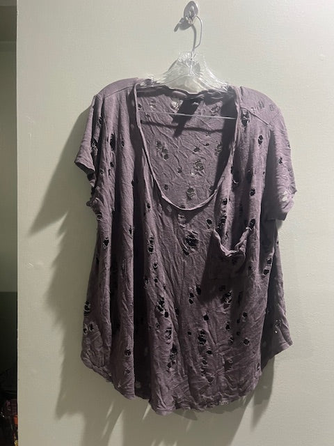 Mossimo Distressed Rayon Linen Tee – Size XL