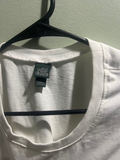 Wild Fable White Cotton Crop Top – Plus Size XXL
