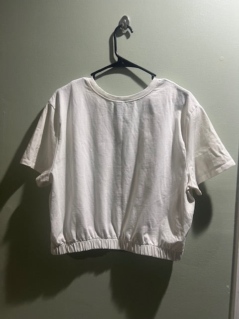Wild Fable White Cotton Crop Top – Plus Size XXL
