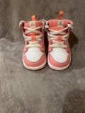 Toddler pink & white AIR JORDAN