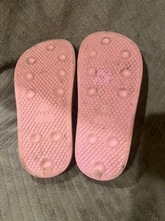 Textured sole of Minnie mouse shoe