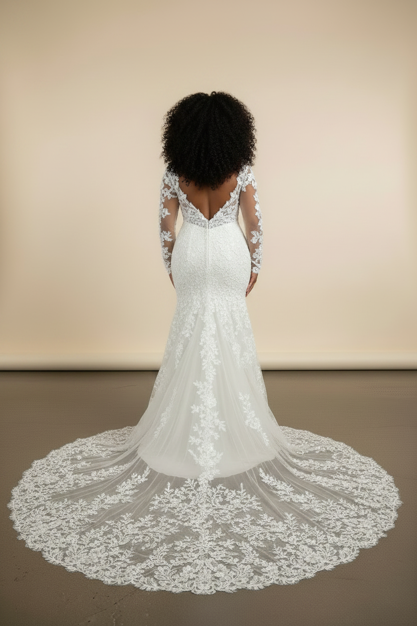 Wedding Dress - Back View